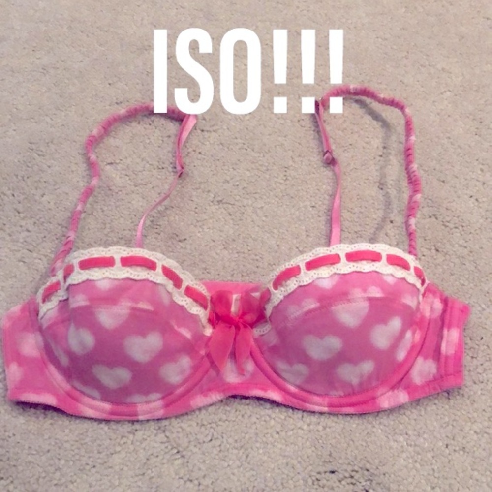 ISO! Vintage PINK by VS Heart Bra!
